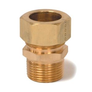 BCF0707MC, Male Conn, 7/8 Comp x 3/4 MIPT, 18203LF
