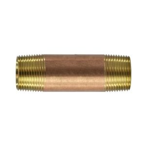 BN1020, Brass Nipple, 1" x 2", 040-101