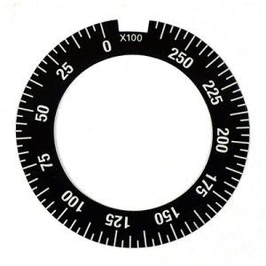 FL15970, Fleck Gal Label, 1 Ext. Range - 0 - 25k, 15970