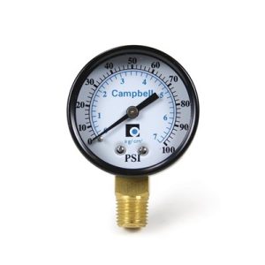 PG100V, 100# Vert P Gauge, 1/4 No Lead, EIPG1002-4LNL