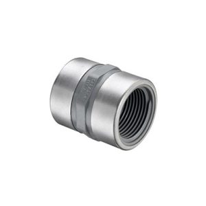PVC05CT-80S-SR, PVC Coupling, 1/2 F x F SCH 80 Stl Rfn, 830-005SRS