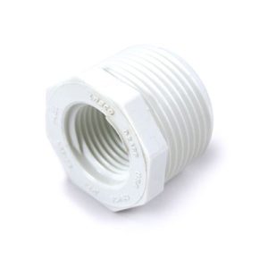 PVC1007TTB, PVC Bushing, MxF, 1x3/4, 439-131