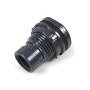 PVC10BF, PVC Bulkhead Fitting, 1 SxF, 8171-010