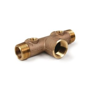 TC100F-2, Tnk Crs 1x3/4x3 FIPT Fab w/2 Drn Tap, NL, 736SB