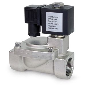 YCD1120-NBE-220, Solenoid Valve, SS, 3/4", 220v, NC, SOL-34-220